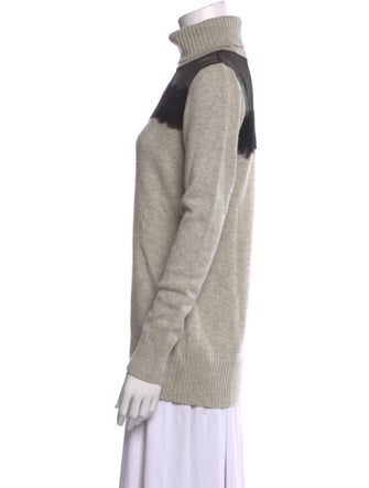 Andrew Marc Wool Colorblock Pattern Sweater