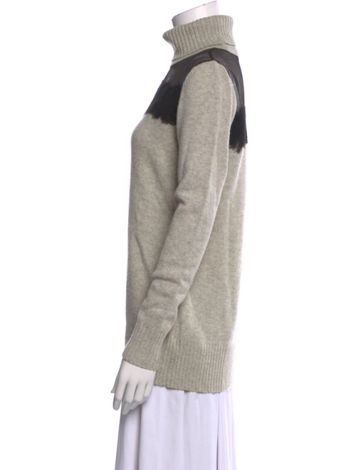 Andrew Marc Wool Colorblock Pattern Sweater