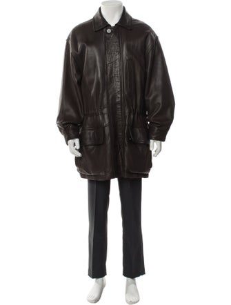 Andrew Marc Leather Parka