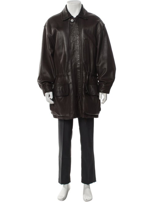 Andrew Marc Leather Parka