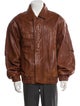 Andrew Marc Leather Bomber Jacket