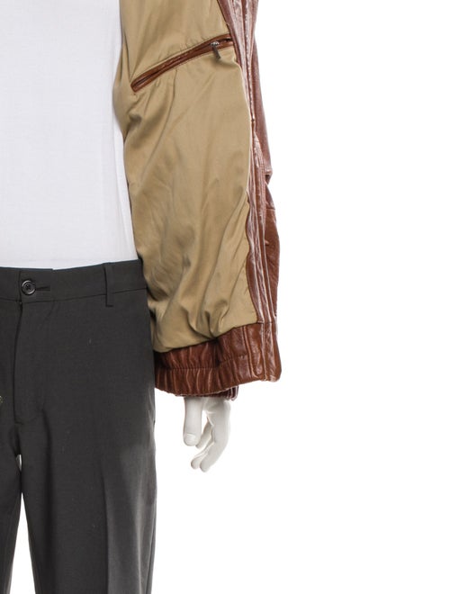 Andrew Marc Leather Bomber Jacket