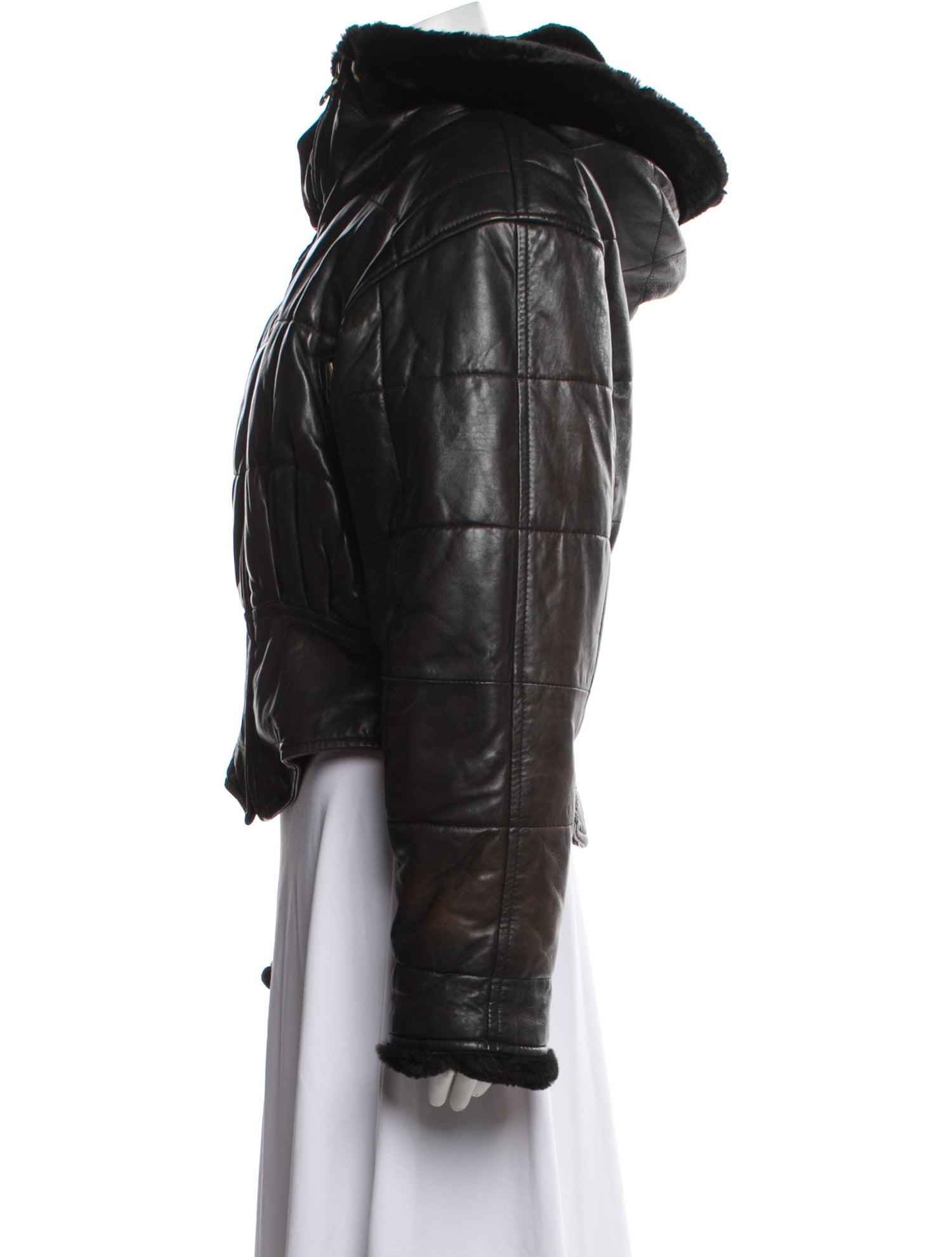 Andrew Marc Leather Parka