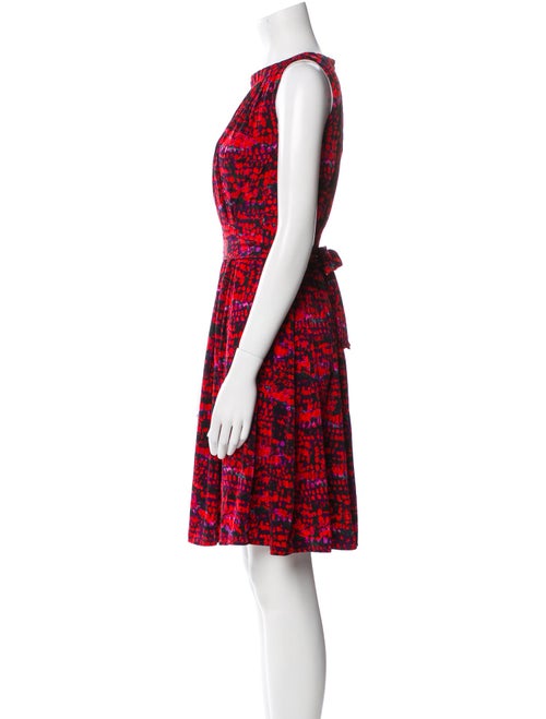 Andrew Marc Printed Knee-Length Dress