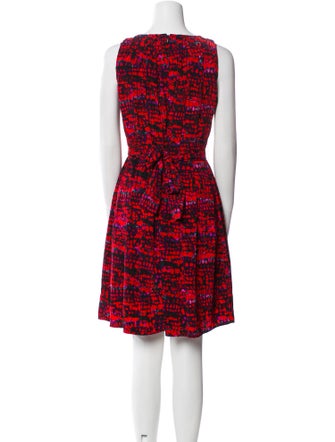 Andrew Marc Printed Knee-Length Dress