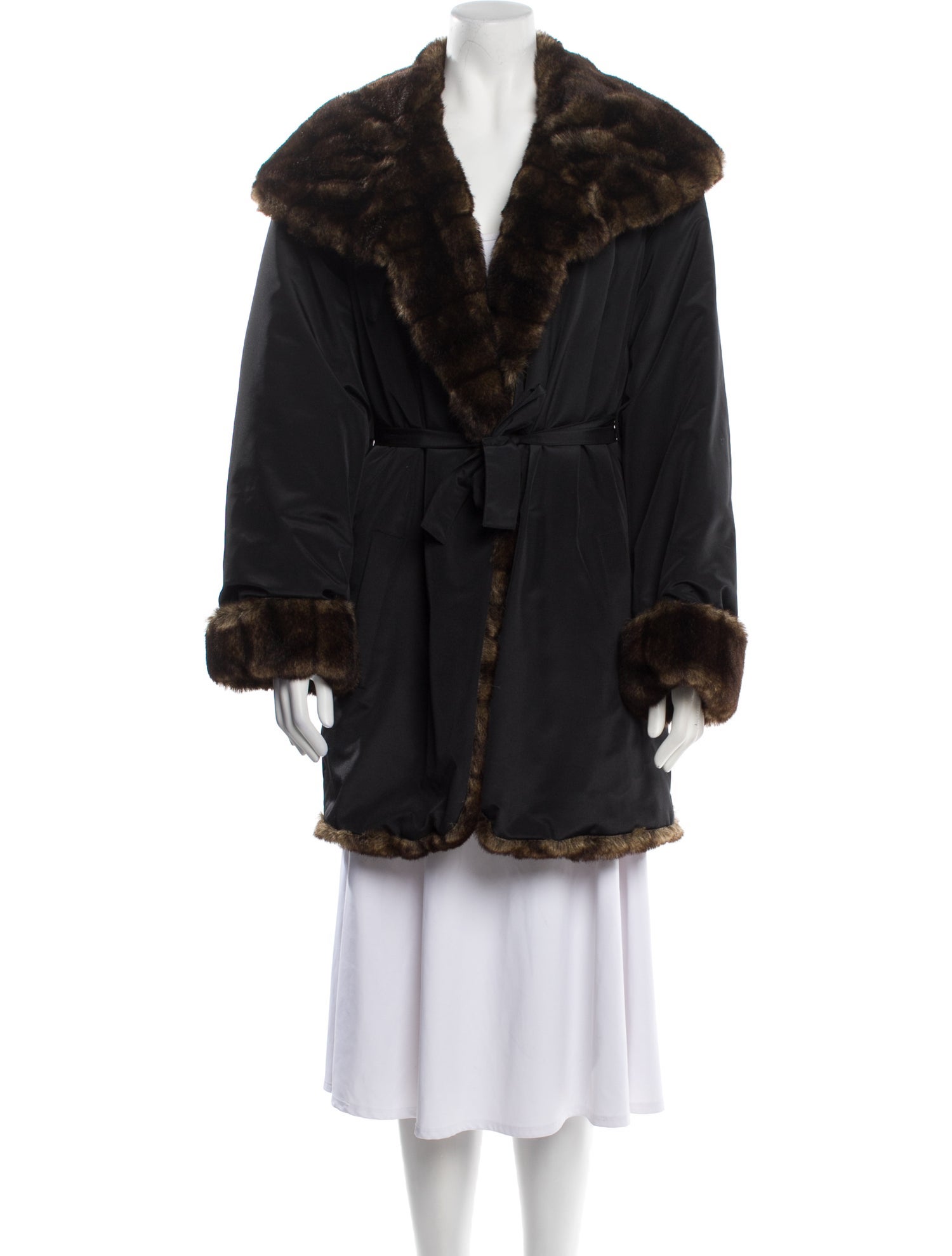 Andrew Marc Faux Fur Coat