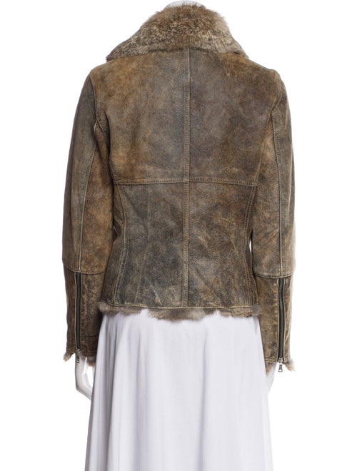 Andrew Marc Leather Faux Fur Jacket