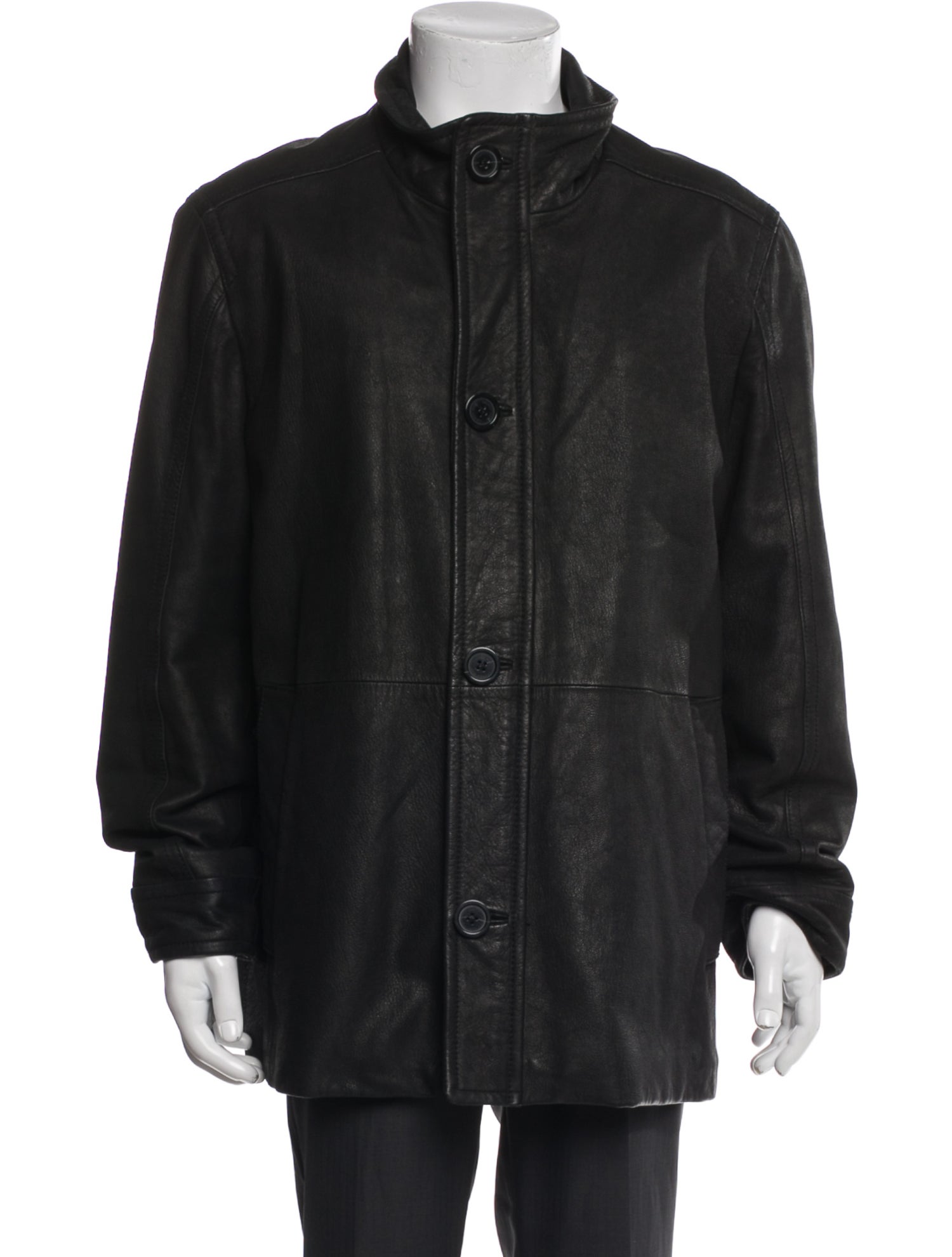 Andrew Marc Leather Utility Jacket