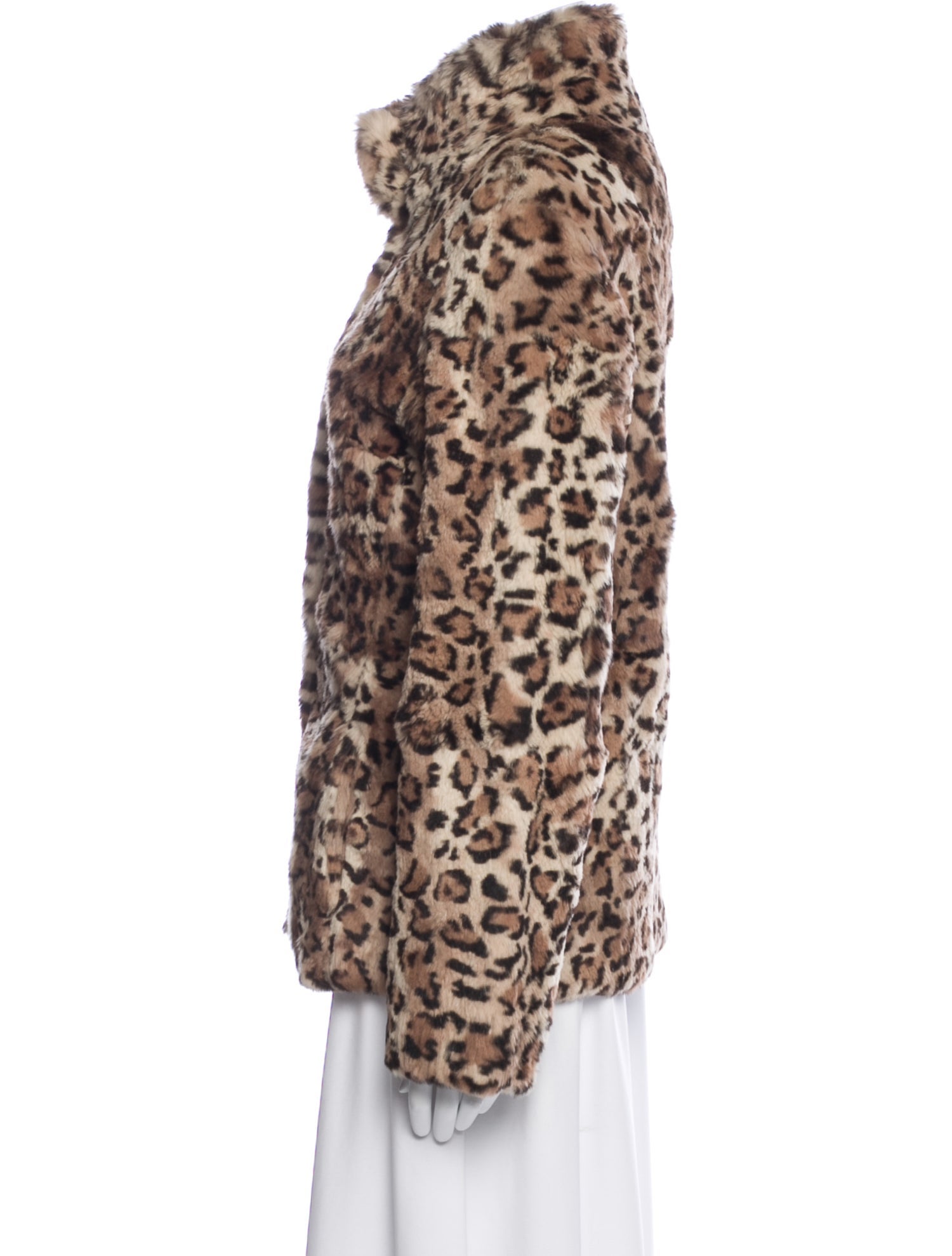 Andrew Marc Fur Animal Print Fur Jacket