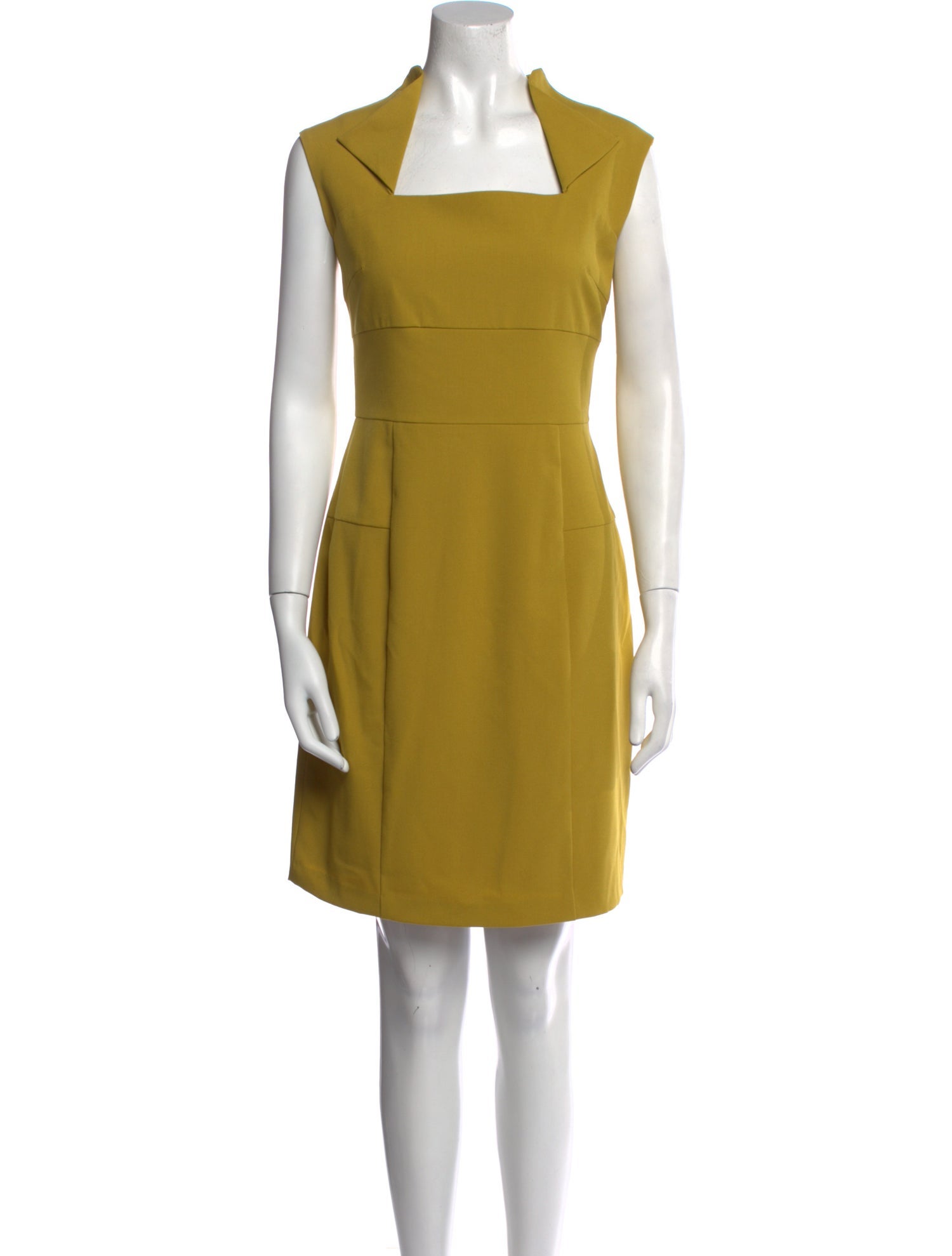 Andrew Marc Square Neckline Mini Dress