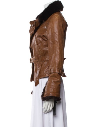 Andrew Marc Leather Biker Jacket