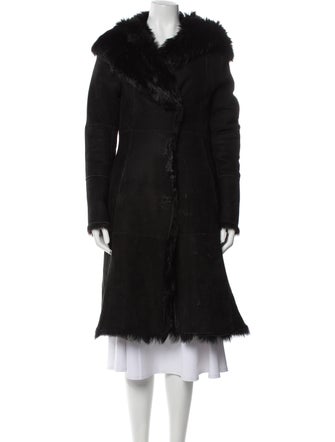 Andrew Marc Wool Faux Fur Coat