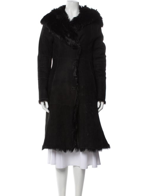 Andrew Marc Wool Faux Fur Coat