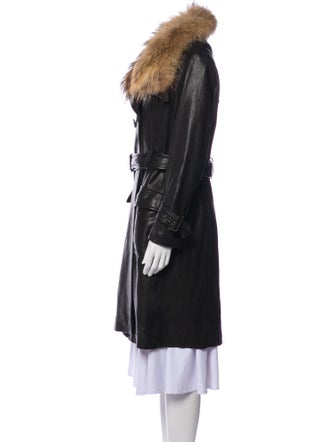 Andrew Marc Leather Trench Coat