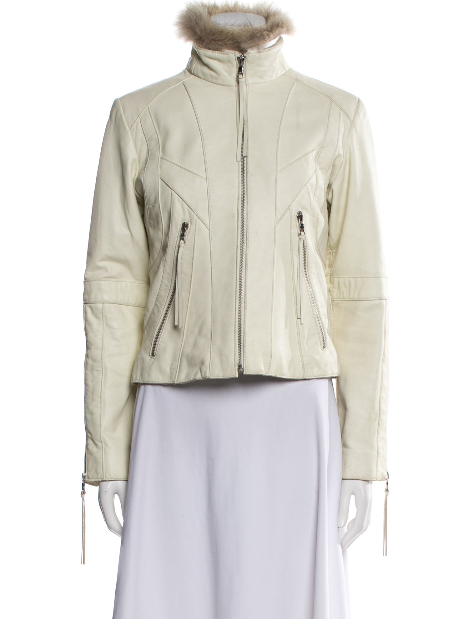 Andrew Marc Leather Fur Jacket