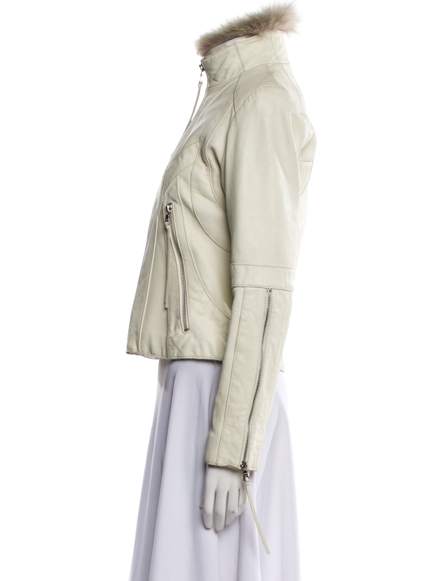 Andrew Marc Leather Fur Jacket