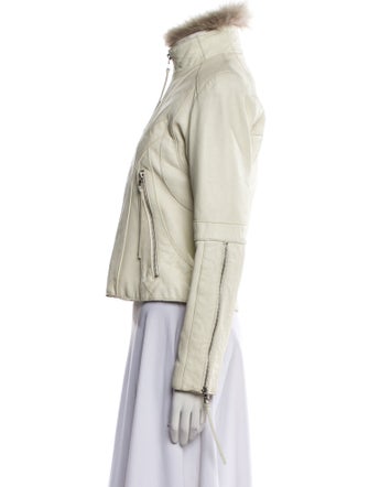 Andrew Marc Leather Fur Jacket