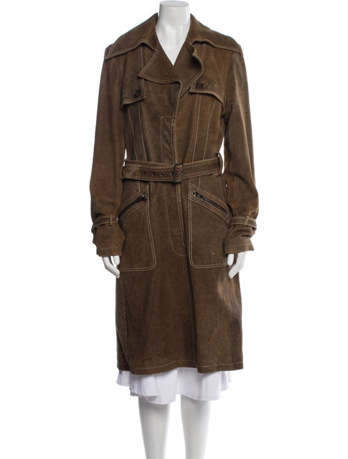 Andrew Marc Leather Trench Coat