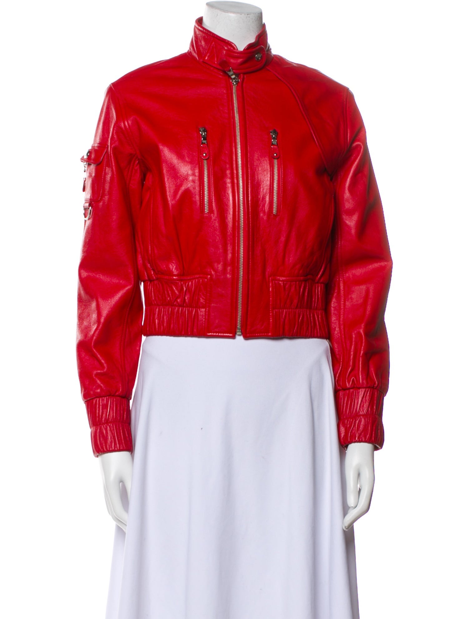 Andrew Marc Leather Bomber Jacket