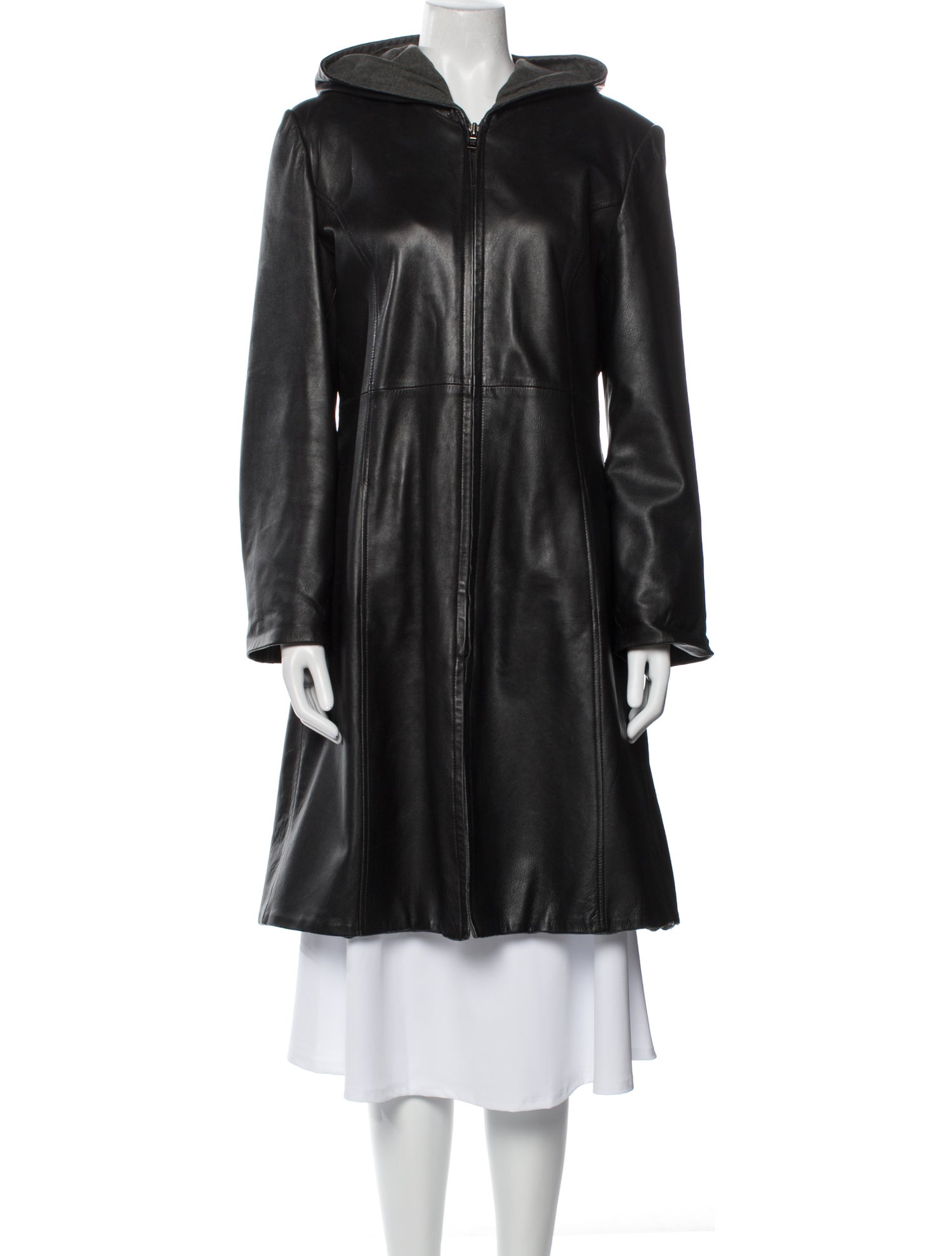 Andrew Marc Leather Fur Coat