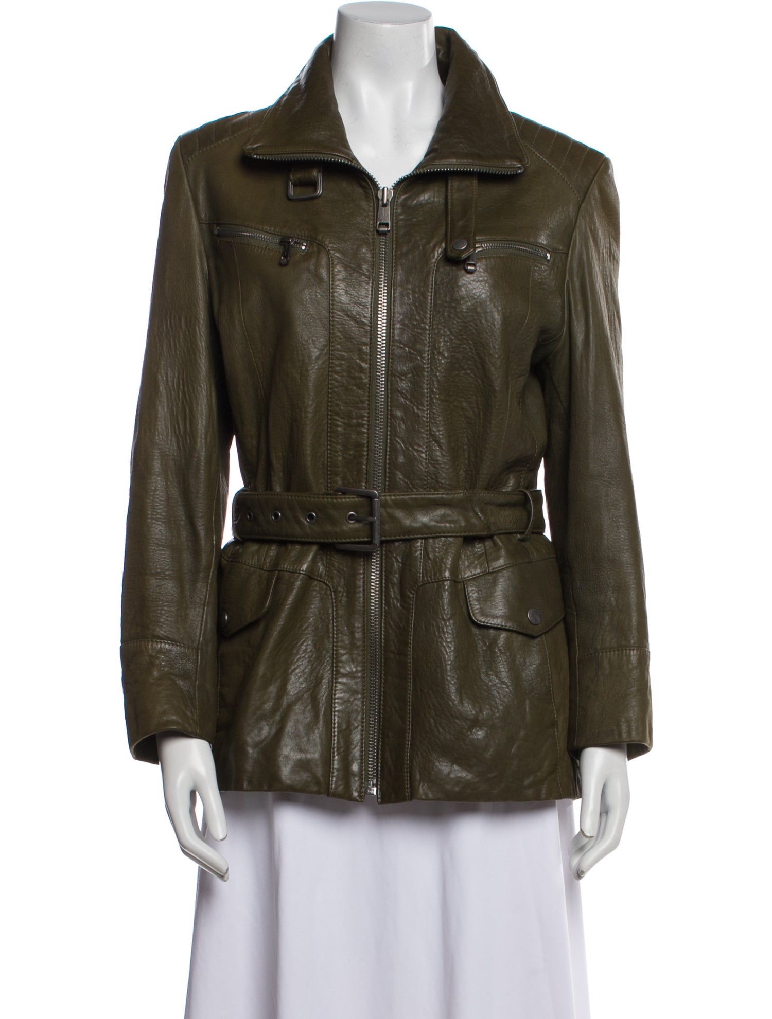 Andrew Marc Lambskin Biker Jacket