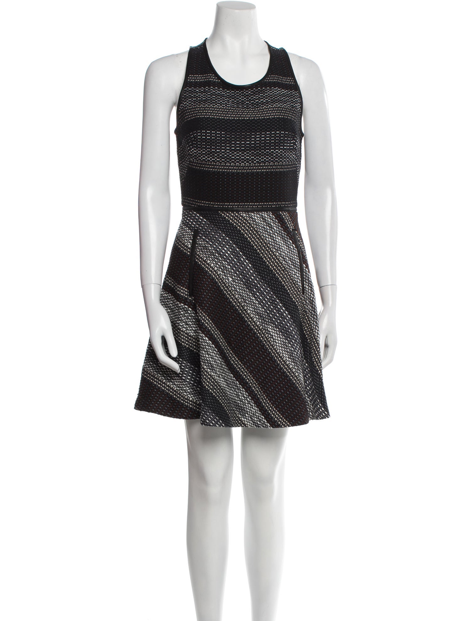 Andrew Marc Striped Mini Dress