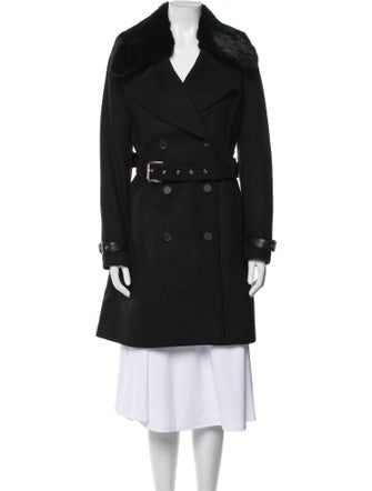 Andrew Marc Virgin Wool Trench Coat