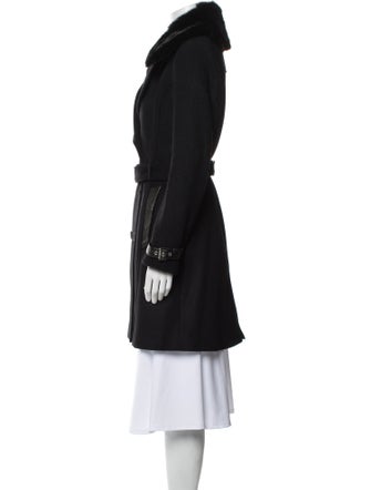 Andrew Marc Virgin Wool Trench Coat