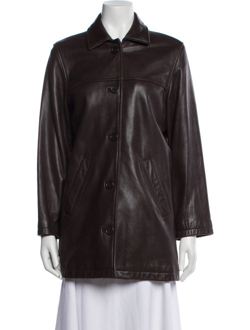 Andrew Marc Leather Trench Coat