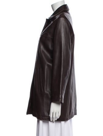 Andrew Marc Leather Trench Coat