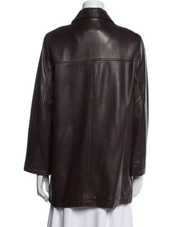 Andrew Marc Leather Trench Coat