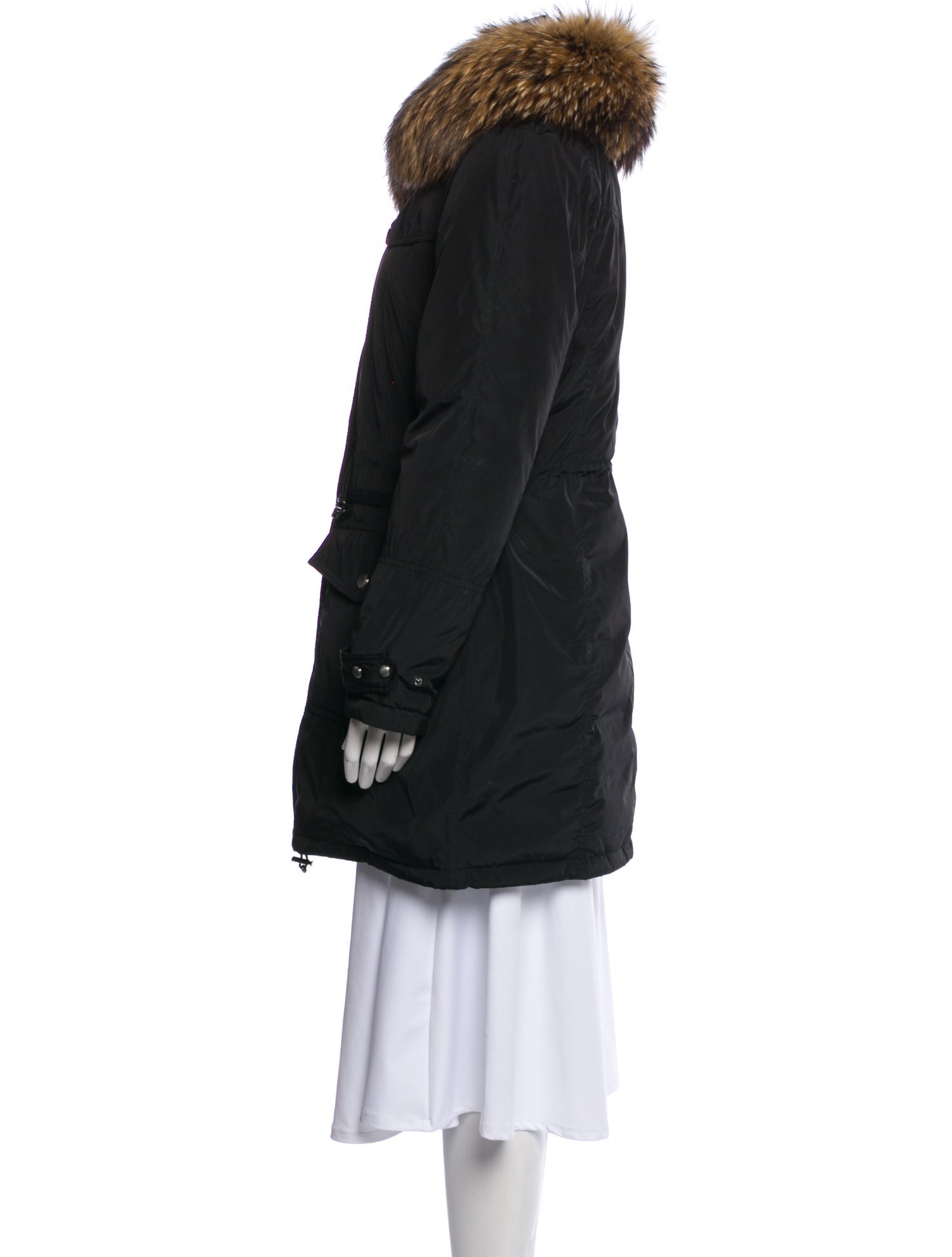 Andrew Marc Colorblock Pattern Down Coat