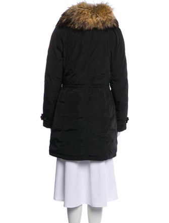 Andrew Marc Colorblock Pattern Down Coat