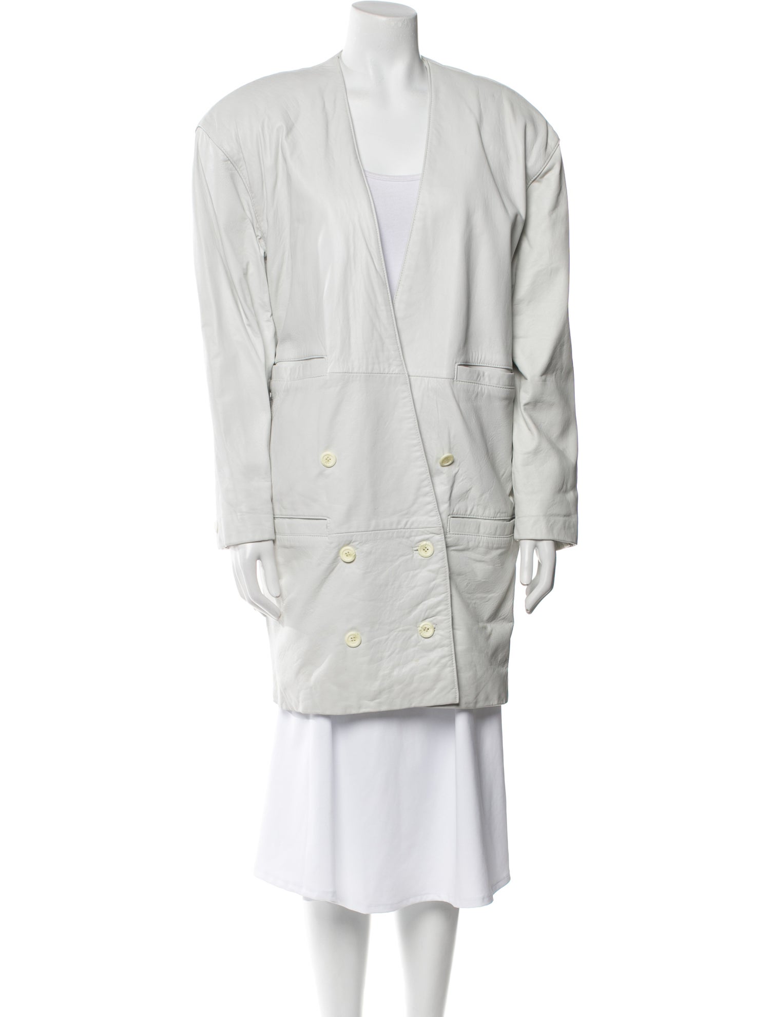 Andrew Marc Leather Trench Coat