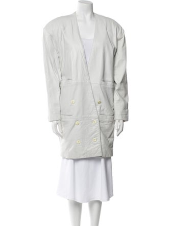 Andrew Marc Leather Trench Coat