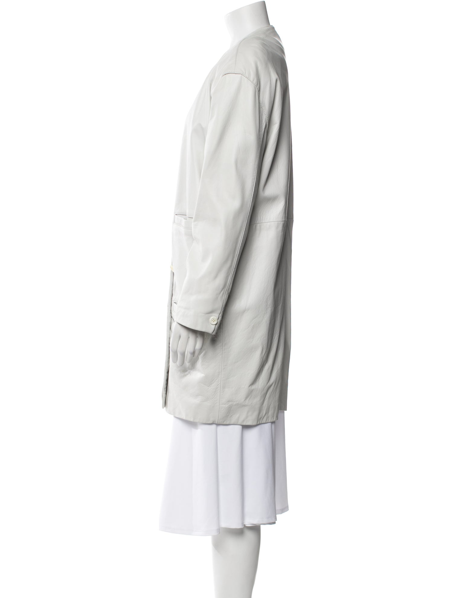 Andrew Marc Leather Trench Coat