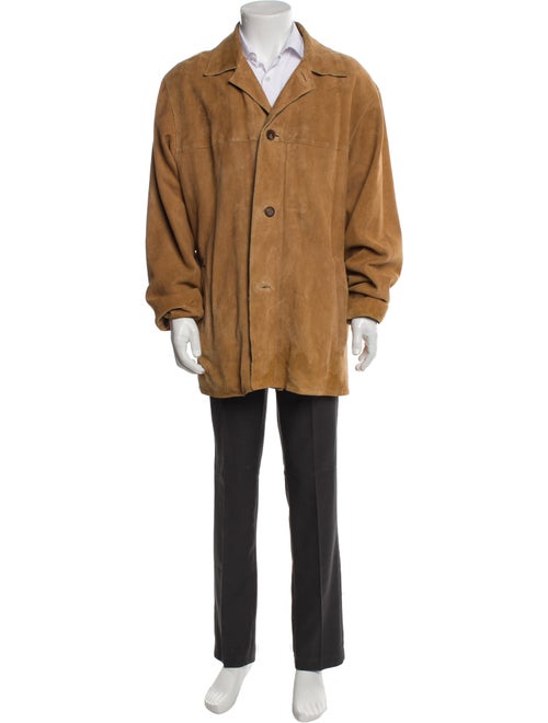 Andrew Marc Leather Overcoat