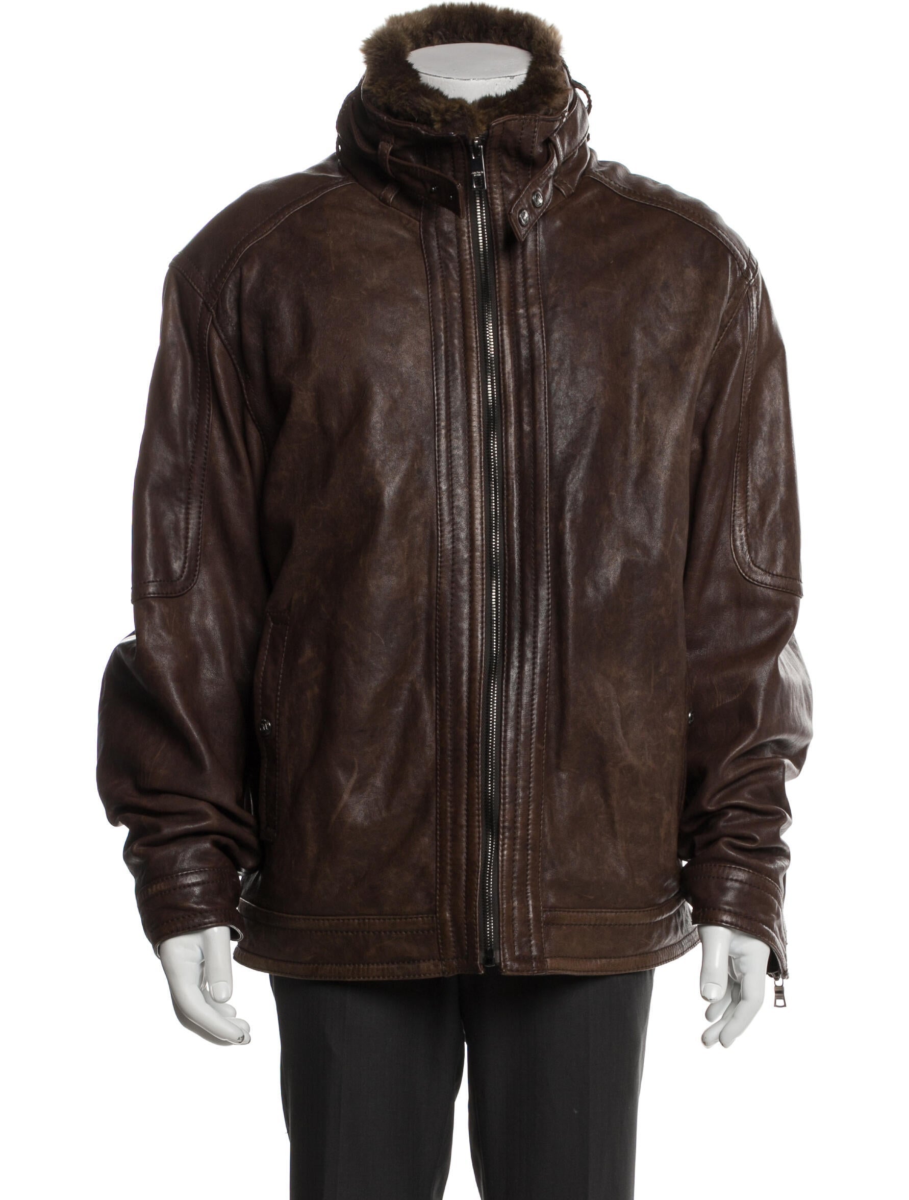 Andrew Marc Leather Moto Jacket