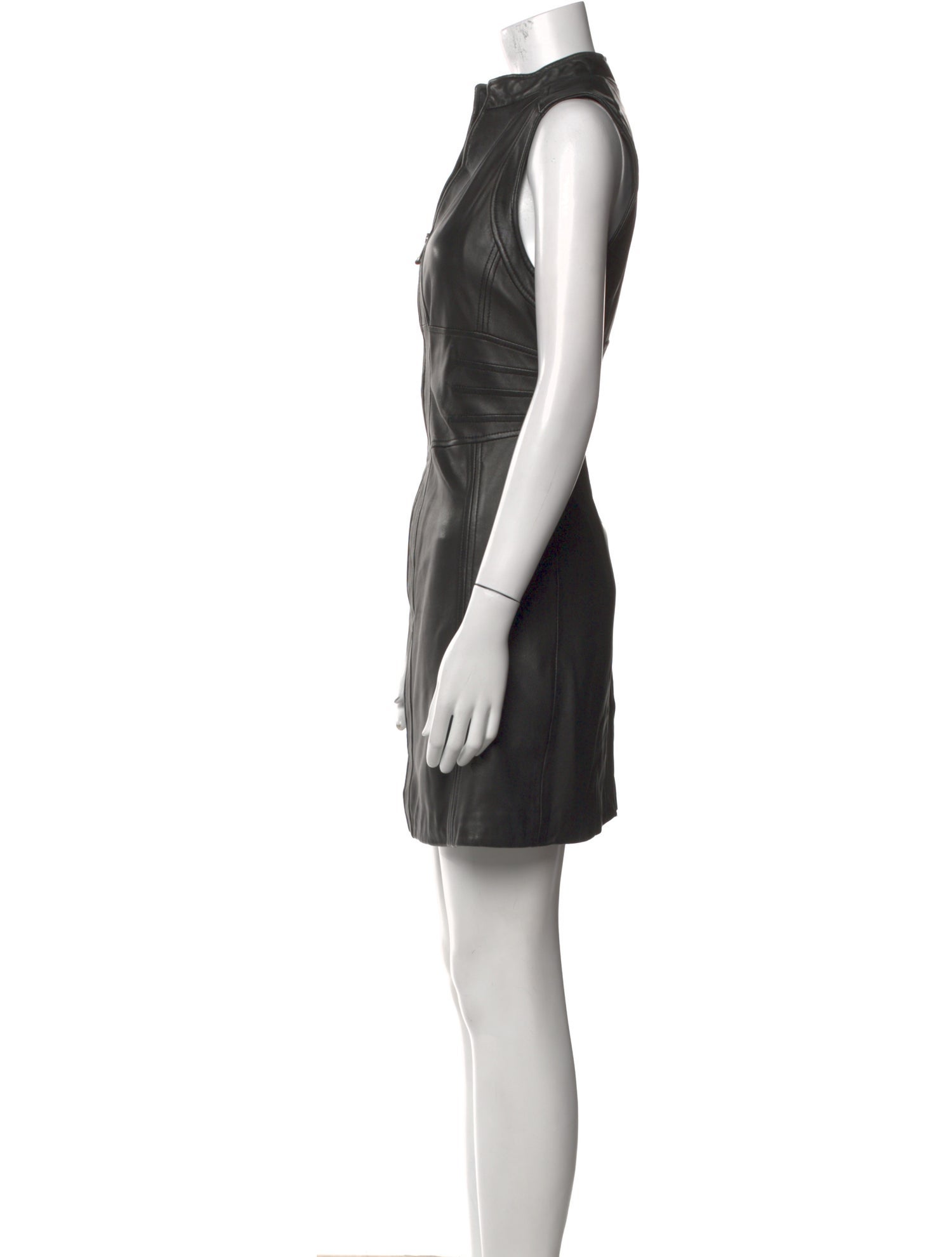 Andrew Marc Leather Mini Dress