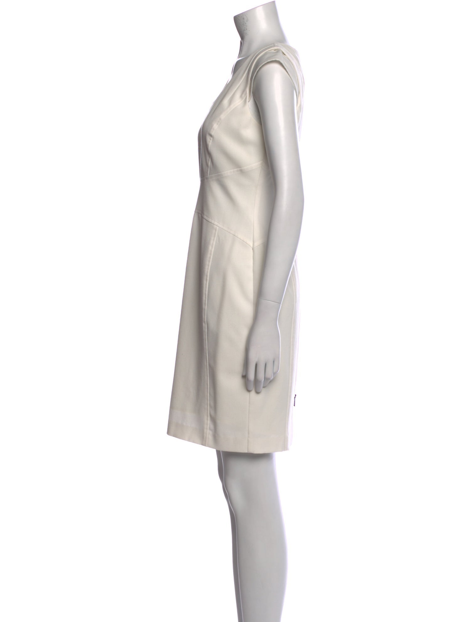 Andrew Marc Scoop Neck Mini Dress