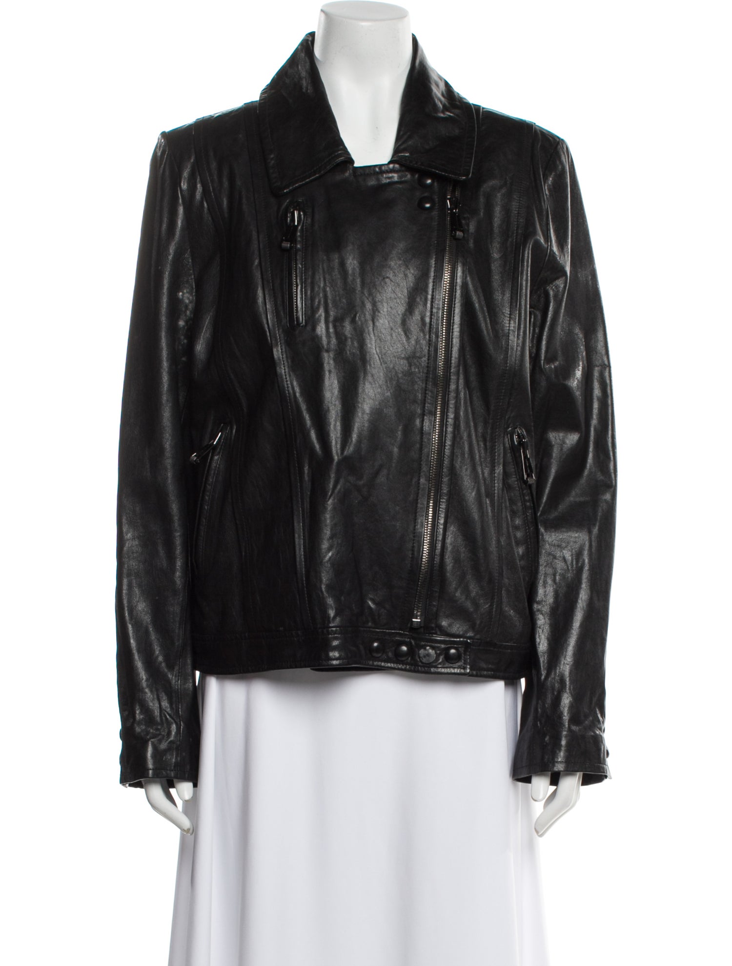 Andrew Marc Leather Fur Jacket