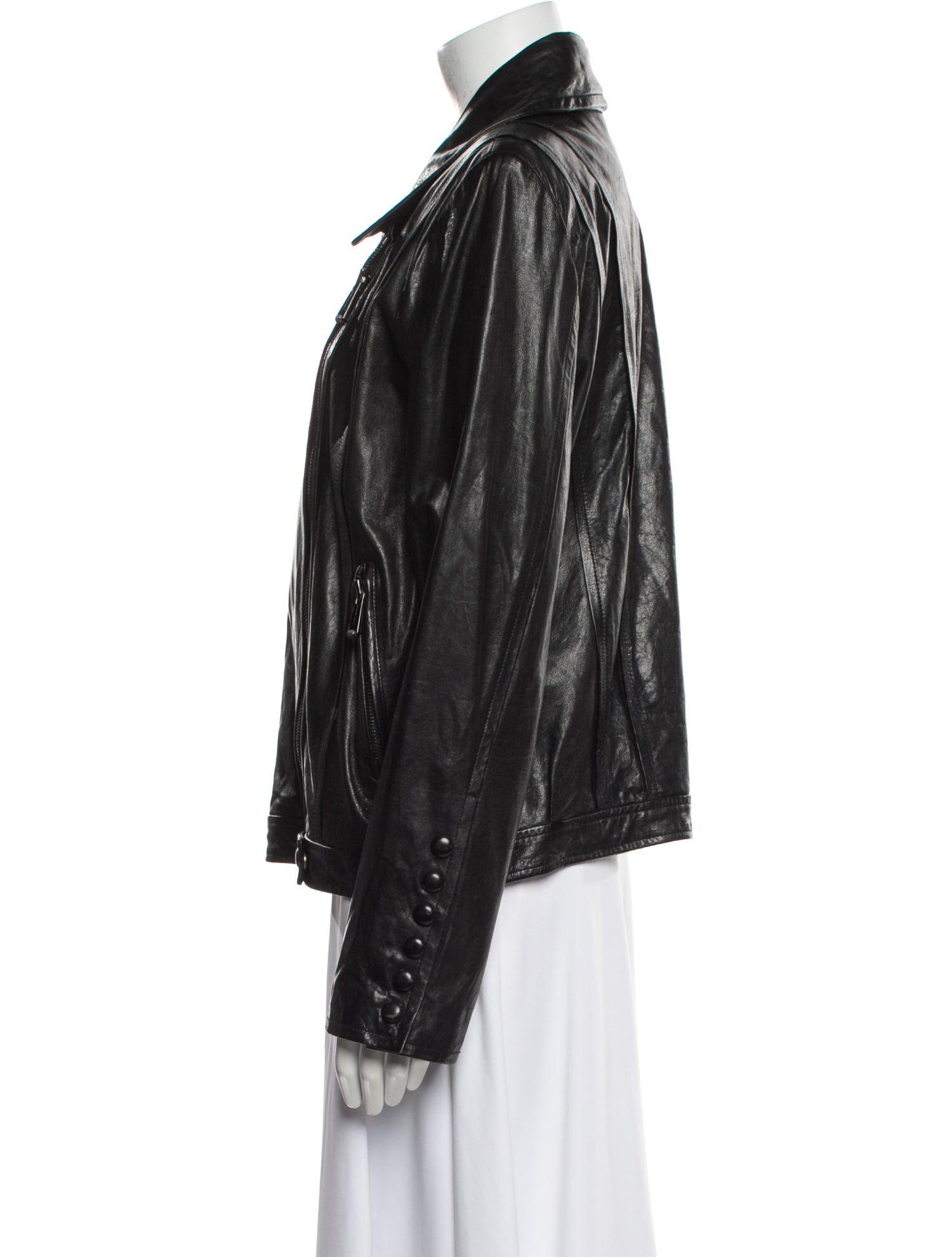 Andrew Marc Leather Fur Jacket