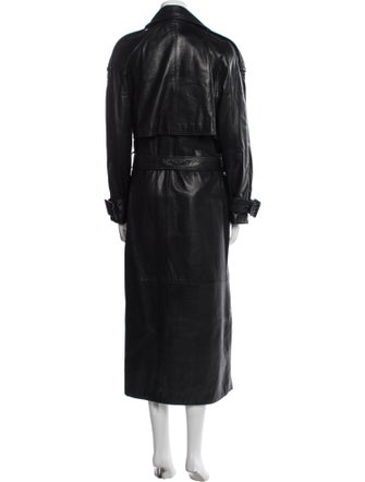 Andrew Marc Leather Trench Coat