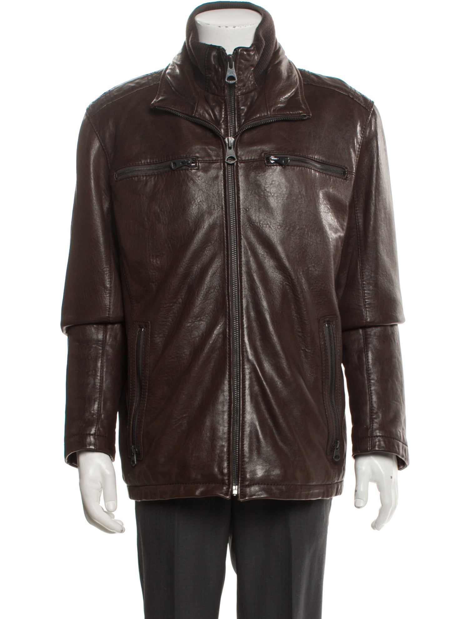 Andrew Marc Leather Moto Jacket