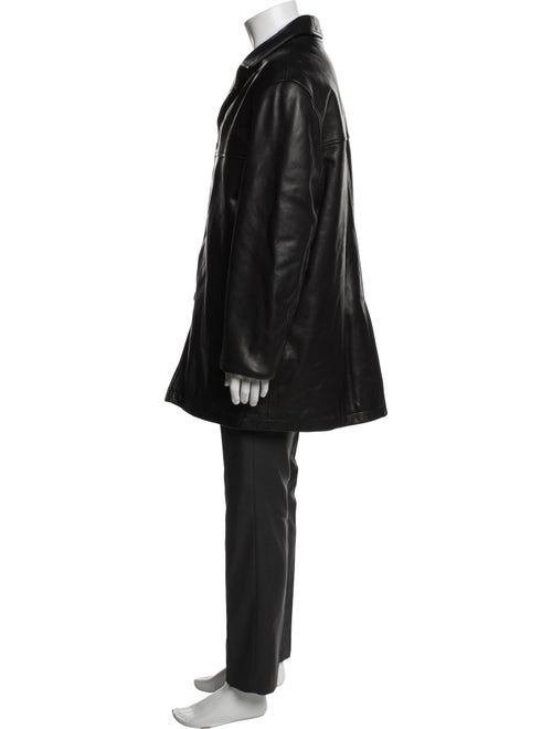 Andrew Marc Leather Overcoat