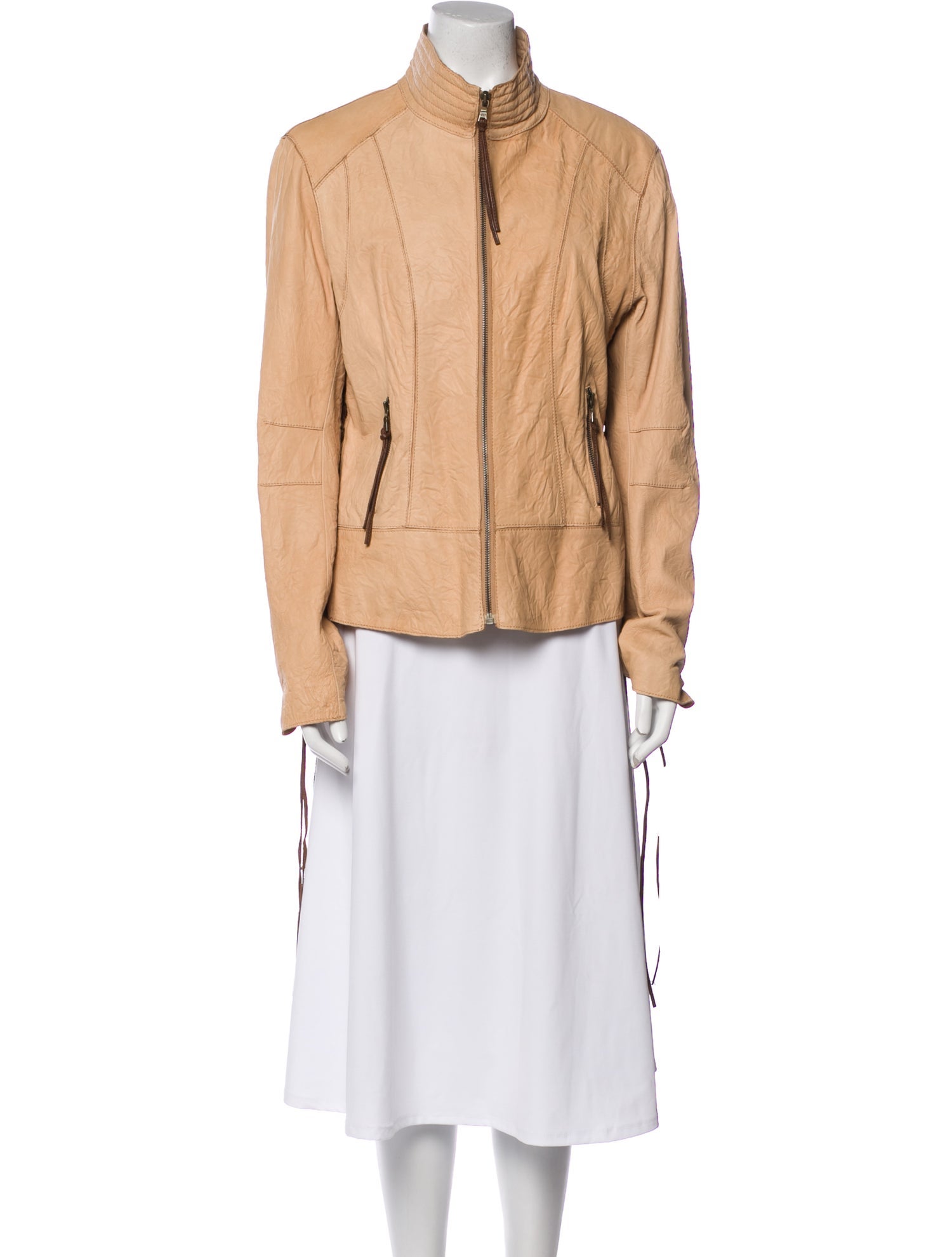 Andrew Marc Leather Bomber Jacket