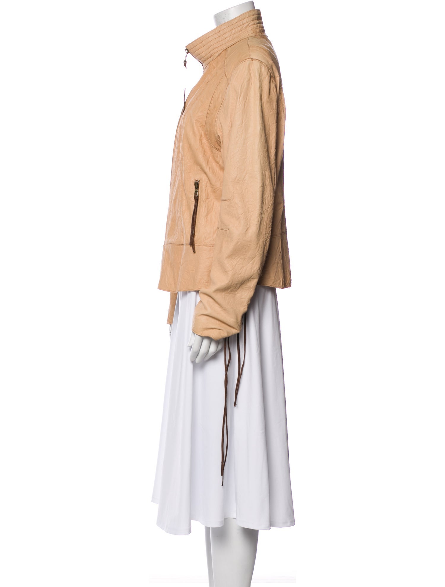 Andrew Marc Leather Bomber Jacket