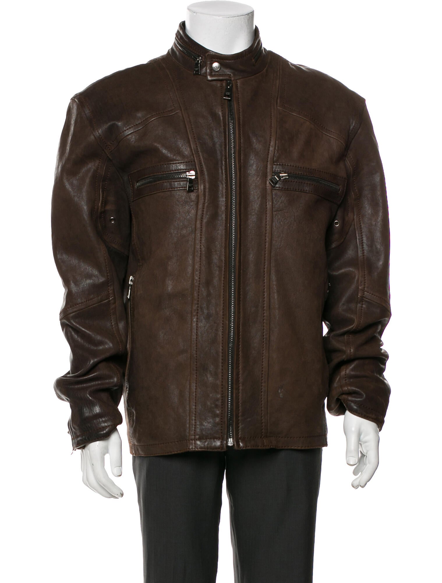 Andrew Marc Leather Moto Jacket