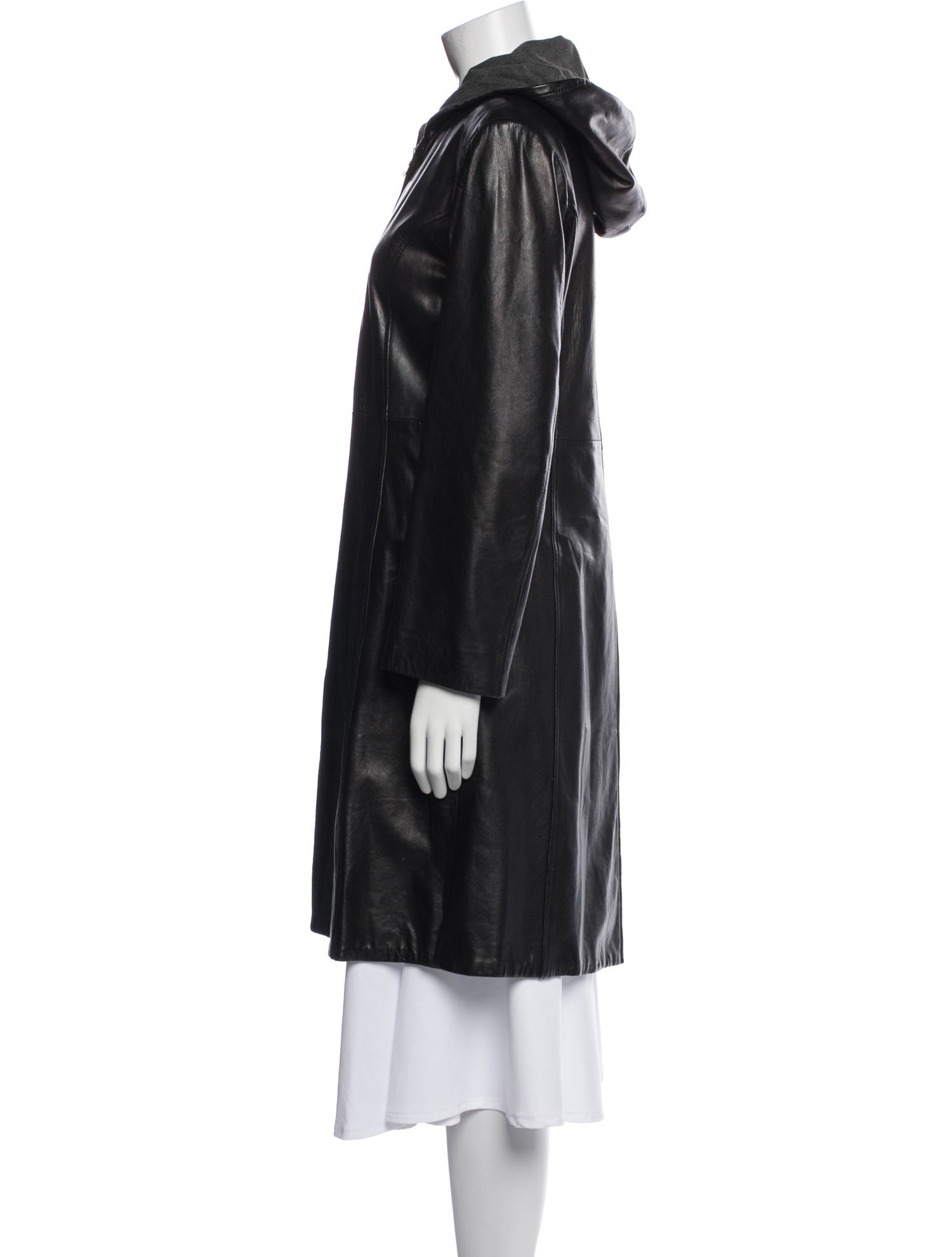 Andrew Marc Leather Trench Coat