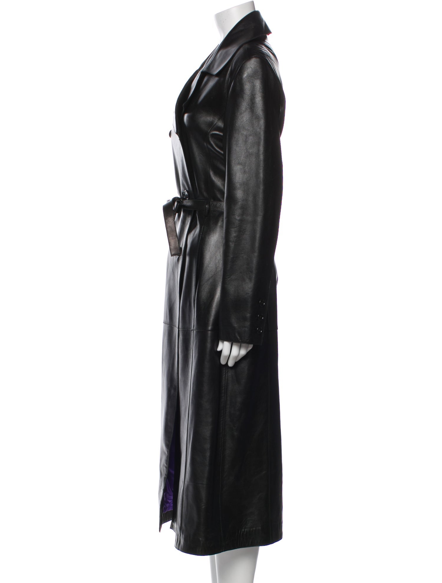 Andrew Marc Leather Trench Coat